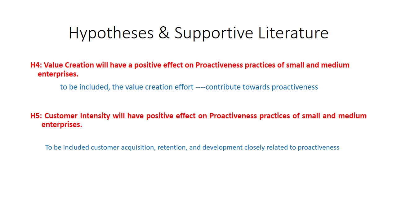 Hypotheses & Supportive Literature