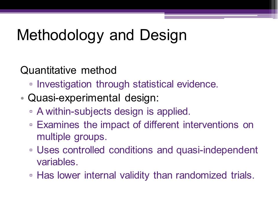 Methodology and Design
