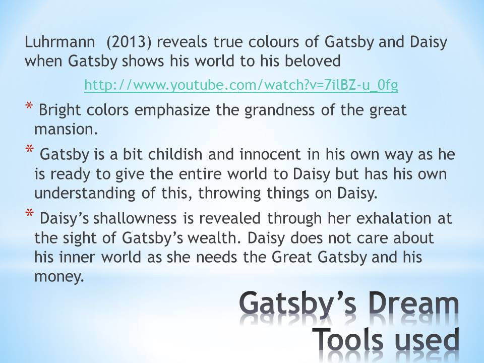 Gatsby’s Dream Tools used