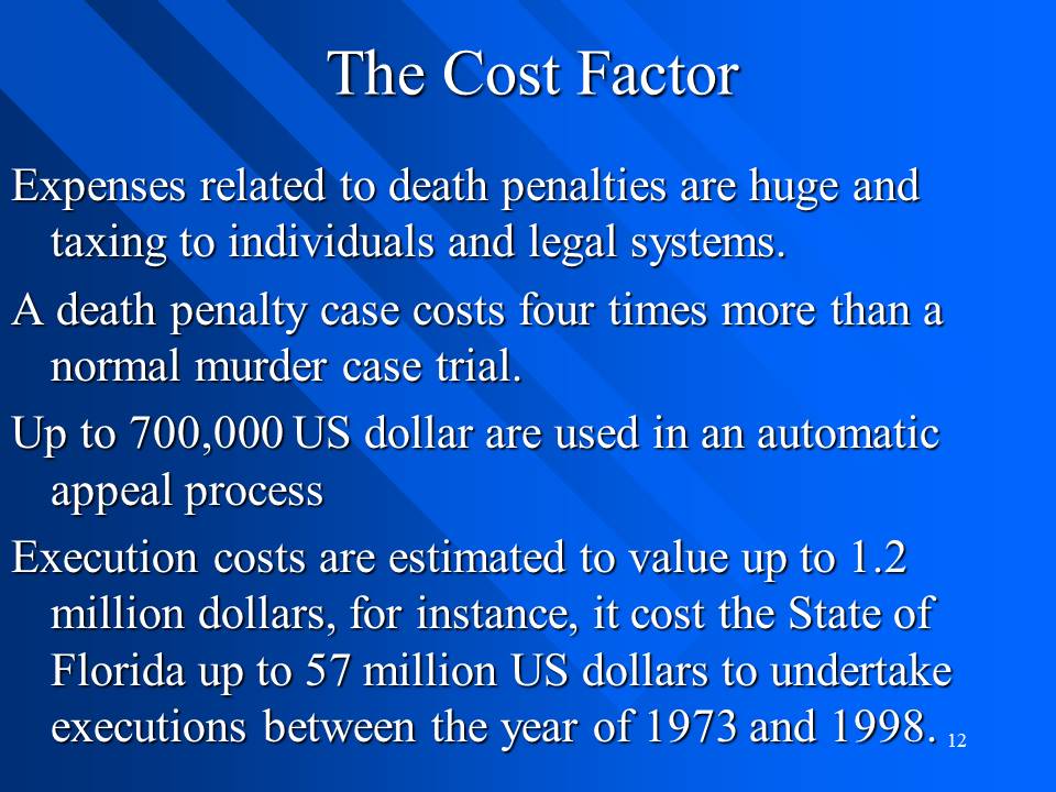 The Cost Factor