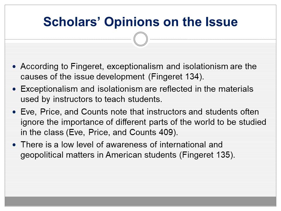 Scholars’ Opinions on the Issue