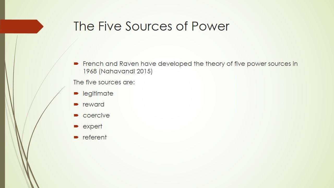 The Five Sources of Power
