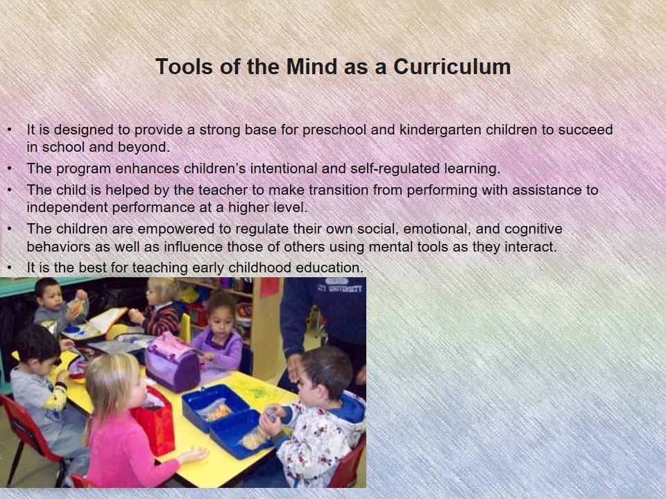 Tools of the Mind as a Curriculum