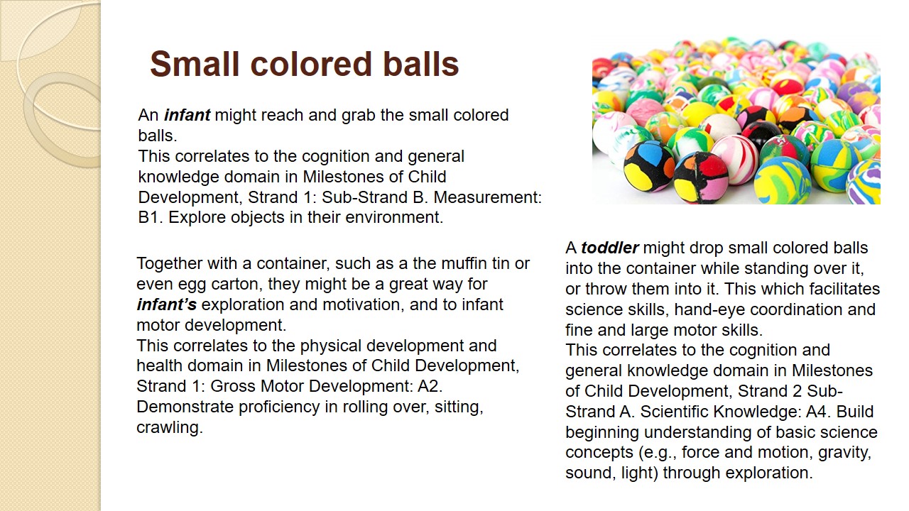 Small colored balls