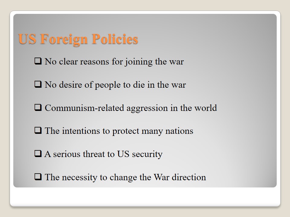 US Foreign Policies