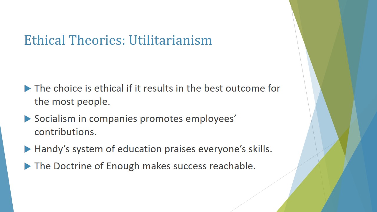 Ethical Theories: Utilitarianism