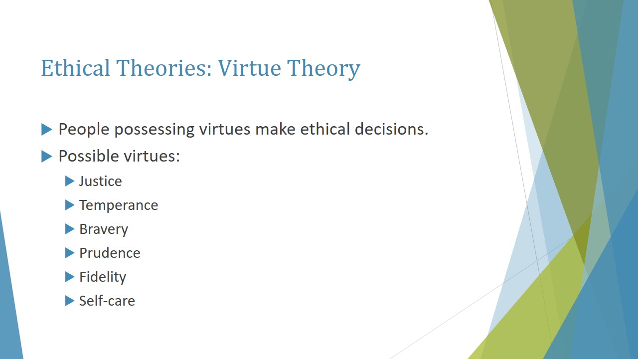 Ethical Theories: Virtue Theory