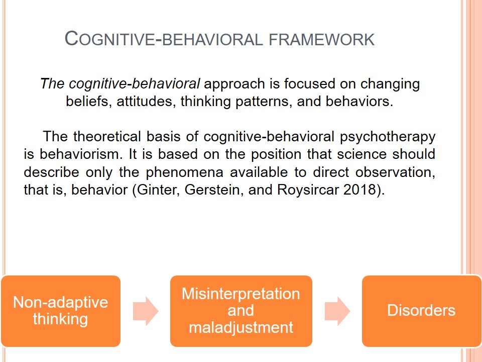 Cognitive-behavioral framework