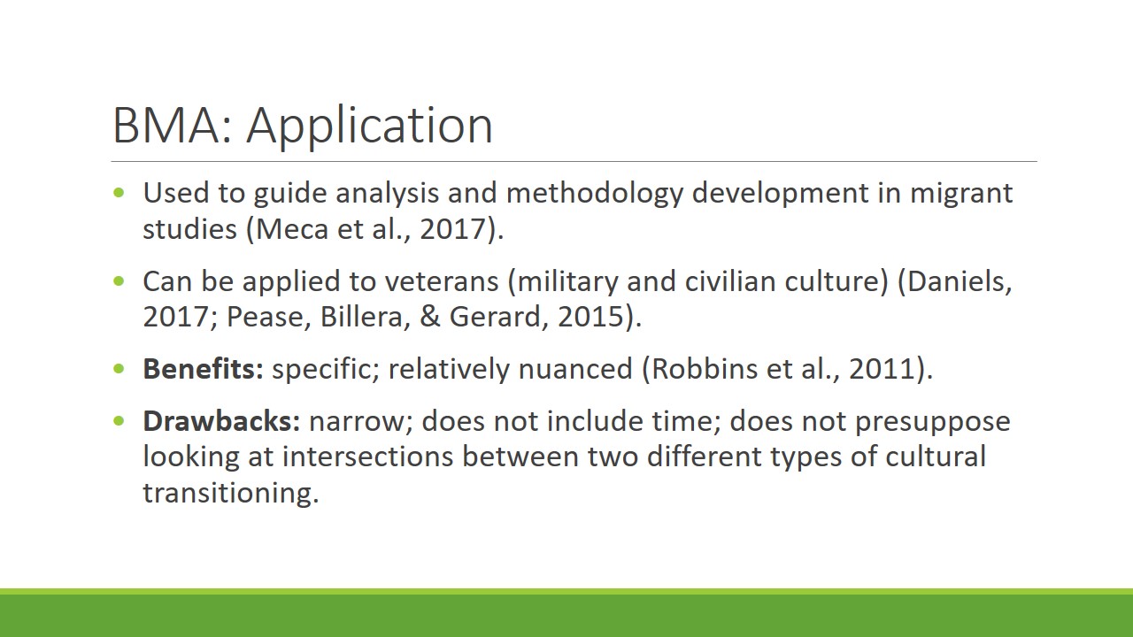 BMA: Application