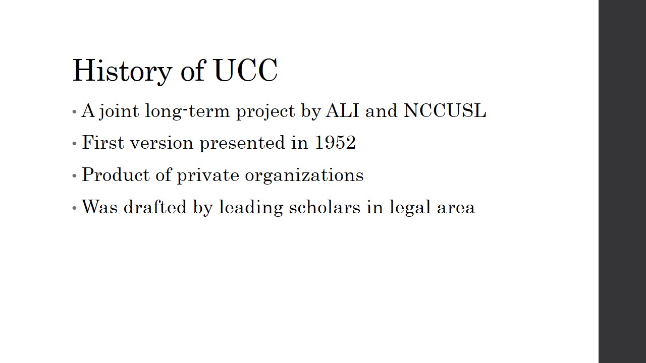 History of UCC