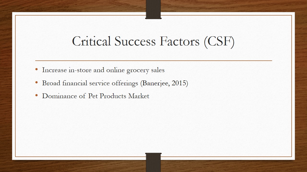 Critical Success Factors (CSF)