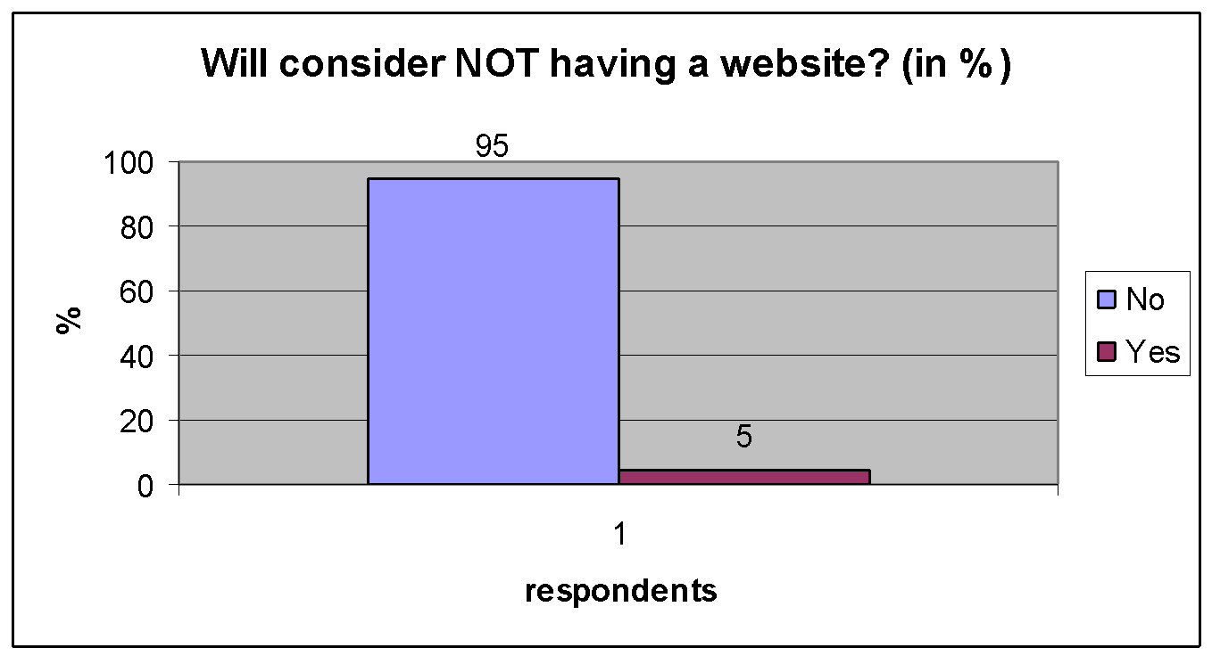 Will consider not having a website