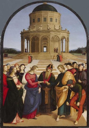 The Marriage of the Virgin, also known as Lo Sposalizio