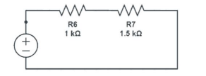 The voltage divider circuit considered in the analysis