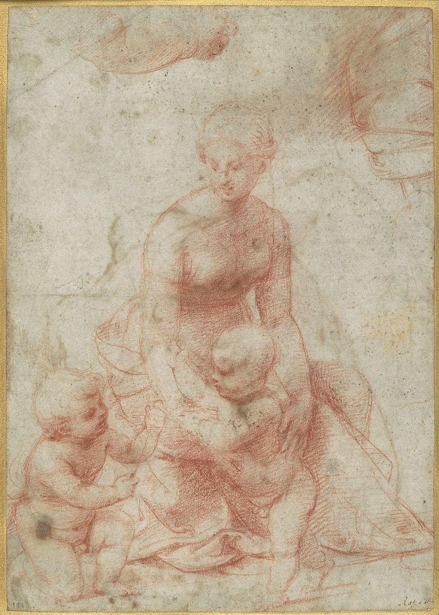 Raphael’s Preparatory Drawing (“Madonna and Child”)