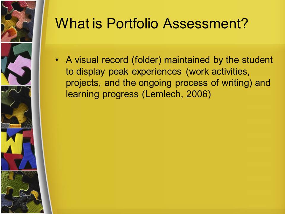 What is Portfolio Assessment?