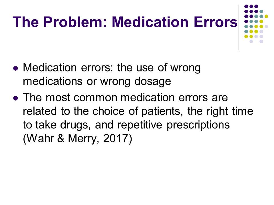 The Problem: Medication Errors