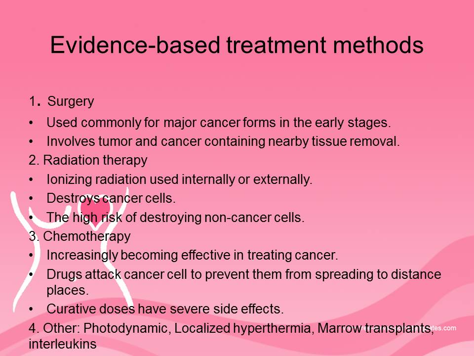 Evidence-based treatment methods