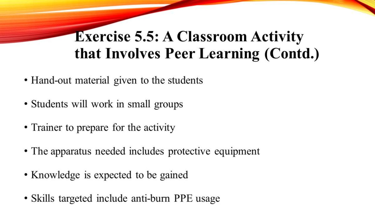A Classroom Activity that Involves Peer Learning