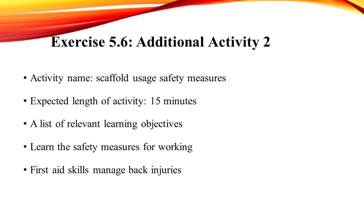 Exercise 5.6: Additional Activity 2