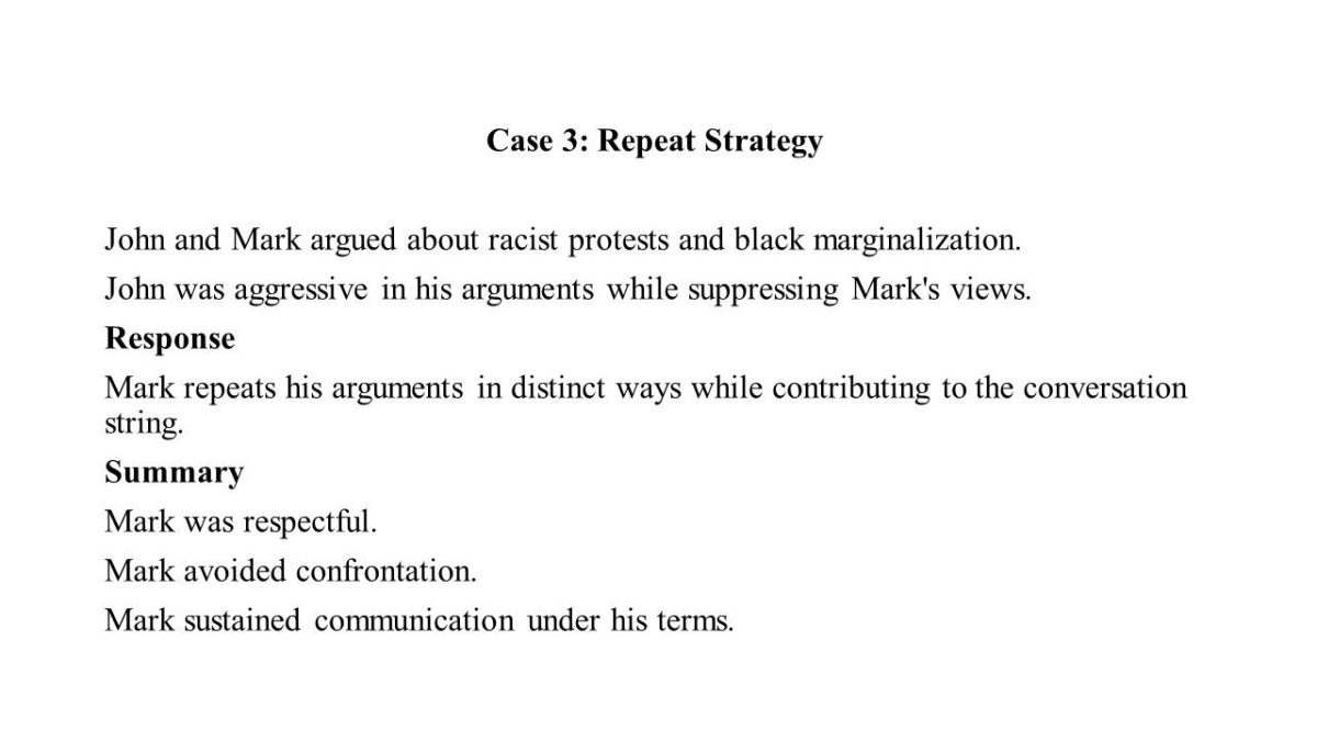 Case 3: Repeat Strategy