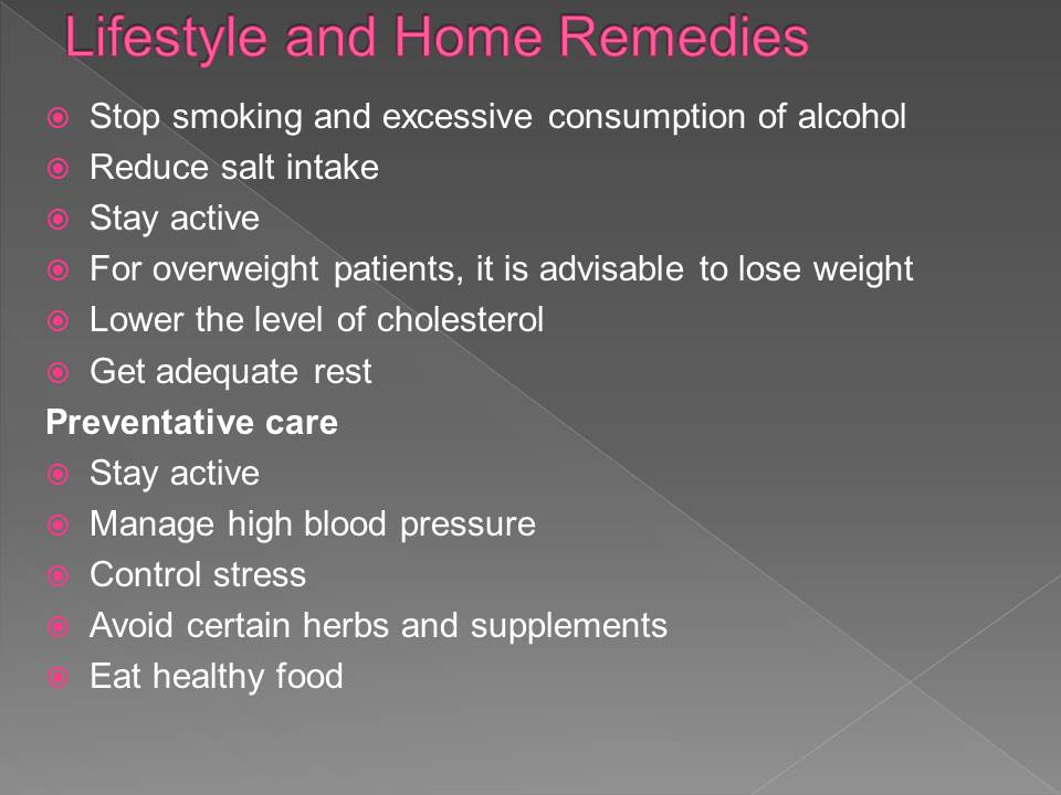 Lifestyle and Home Remedies