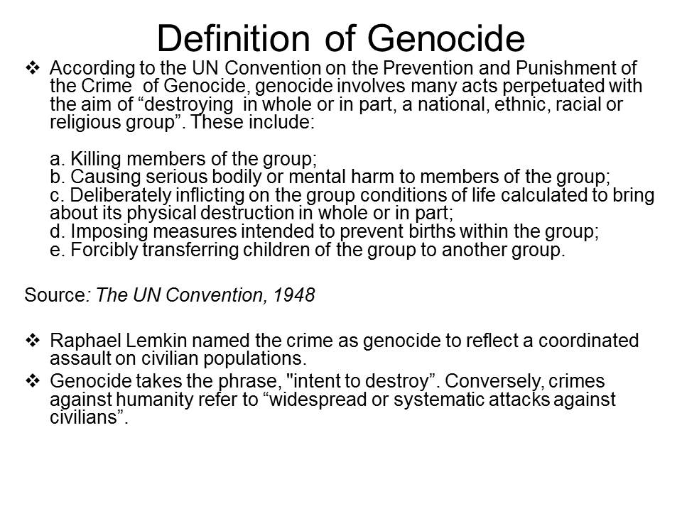 Definition of Genocide