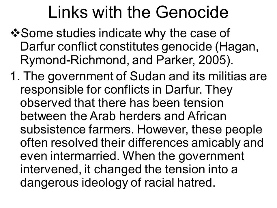 Links with the Genocide