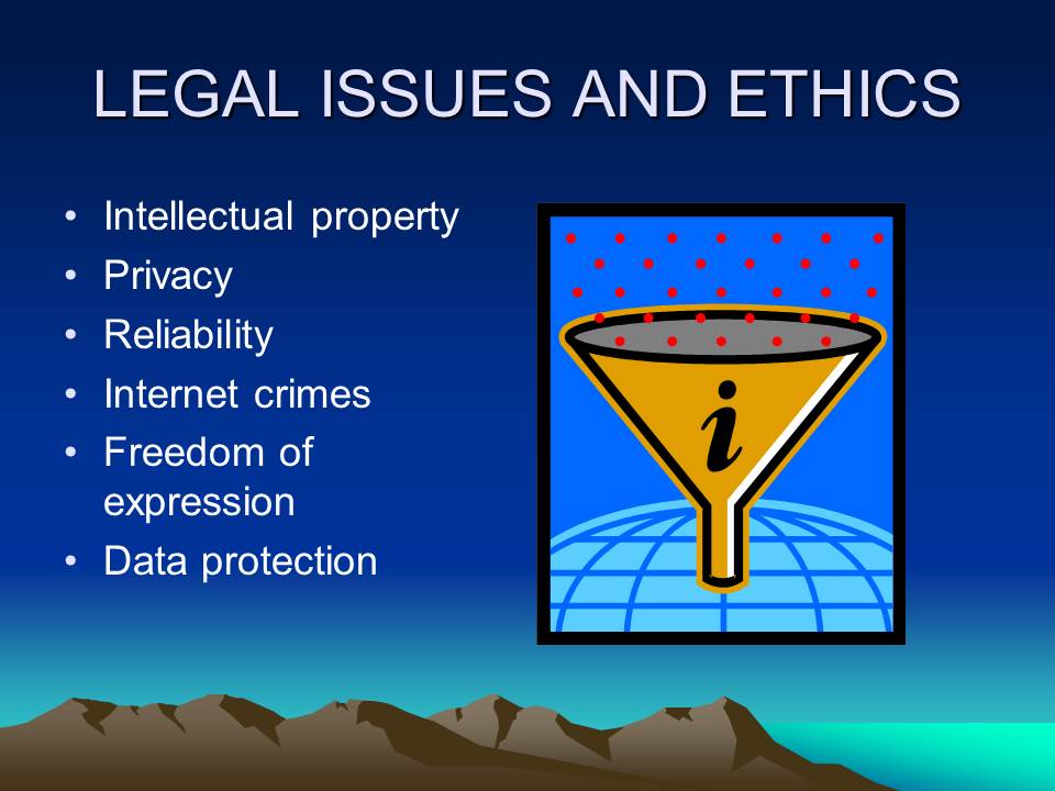 Legal Issues and Ethics