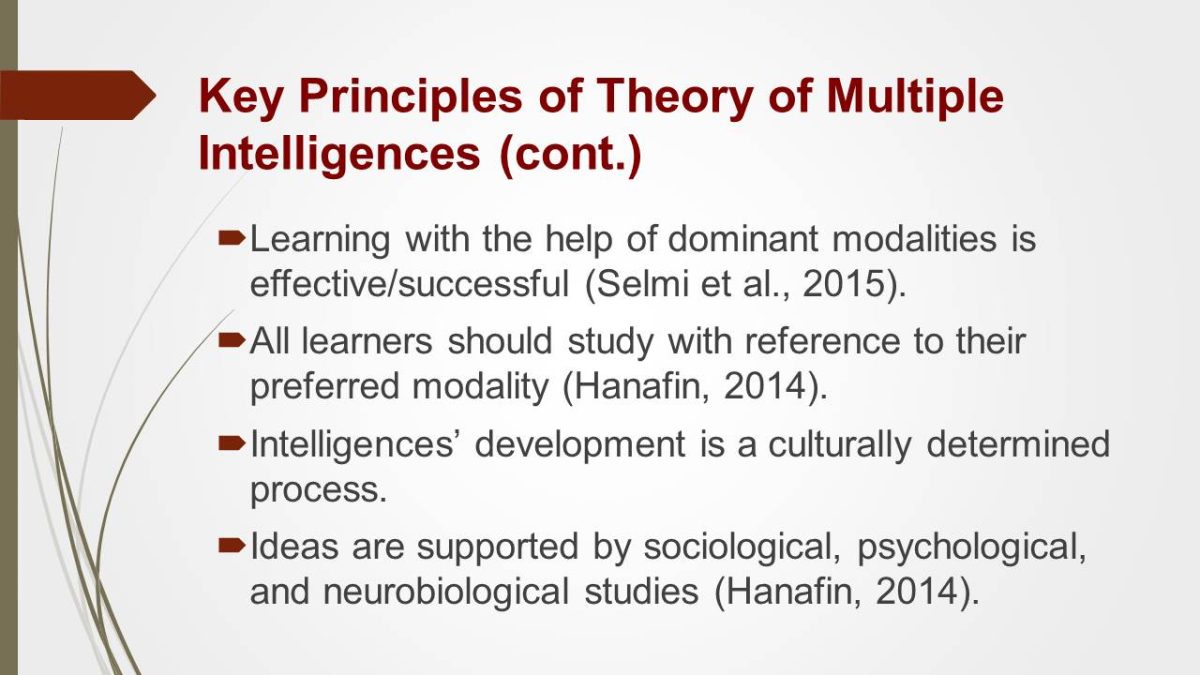Key Principles of Theory of Multiple Intelligences