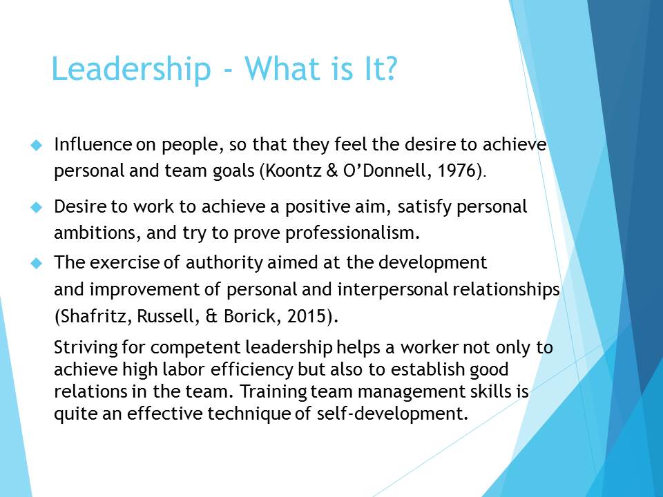 Leadership - What is It?