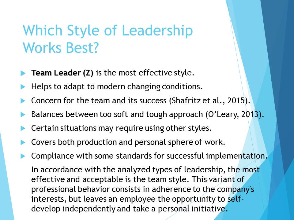 Which Style of Leadership Works Best?