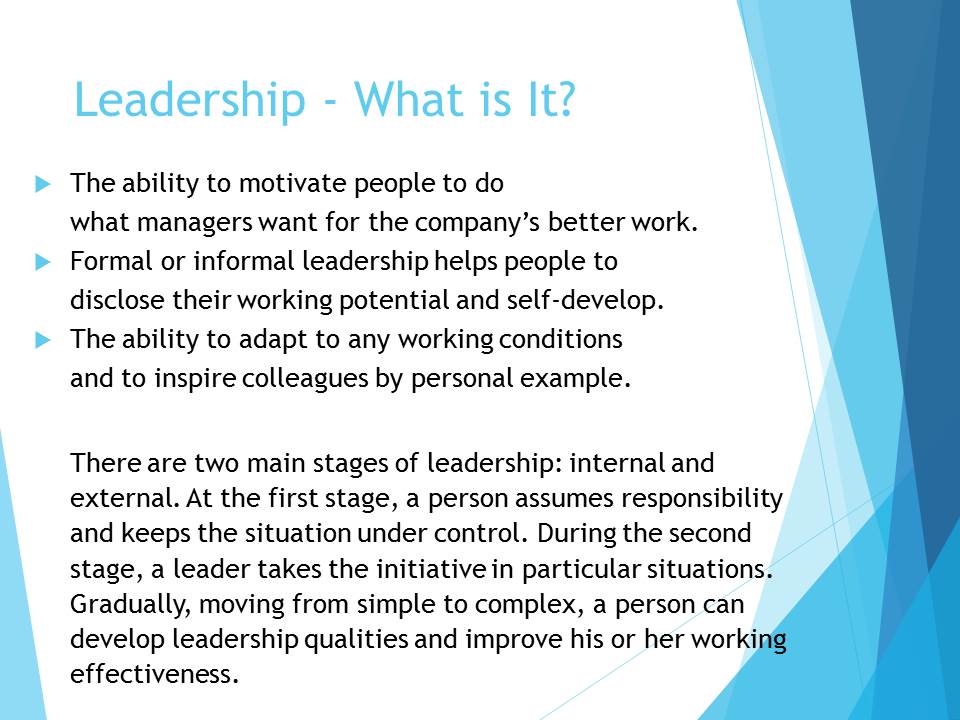 Leadership - What is It?