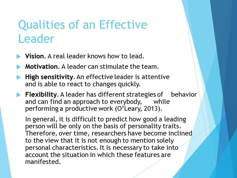 Qualities of an Effective Leader