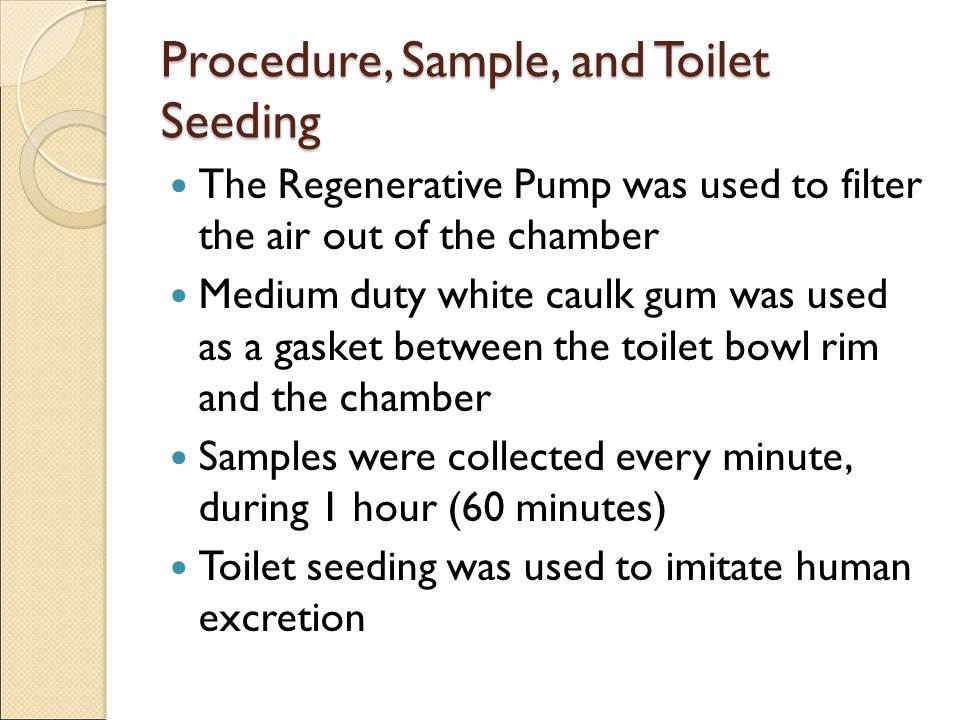 Procedure, Sample, and Toilet Seeding