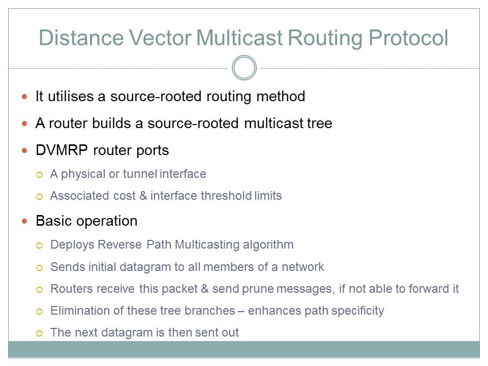 Distance Vector Multicast Routing Protocol