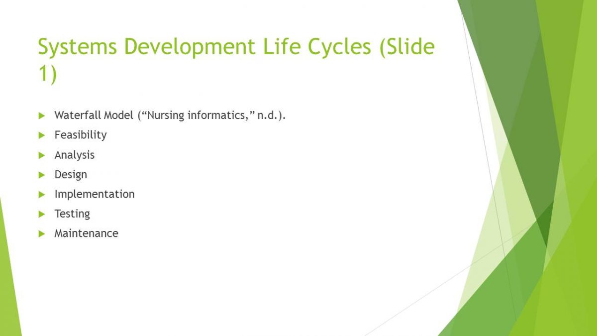 Systems Development Life Cycles