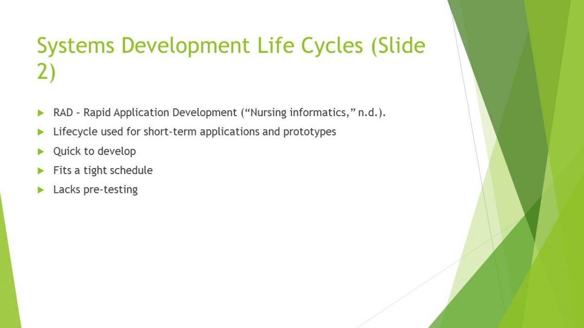 Systems Development Life Cycles