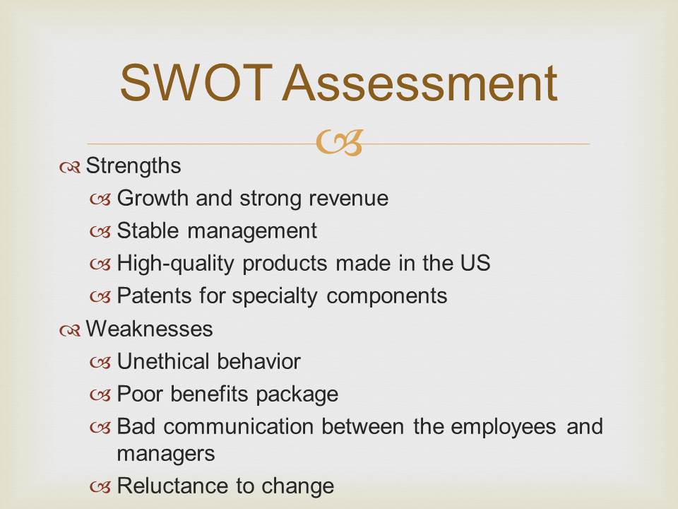 SWOT Assessment
