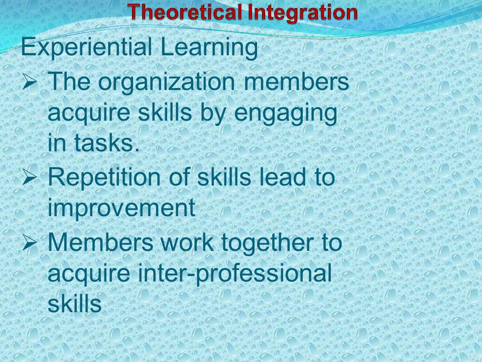 Theoretical Integration