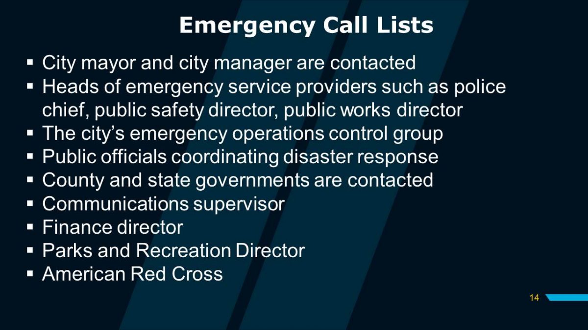 Emergency Call Lists