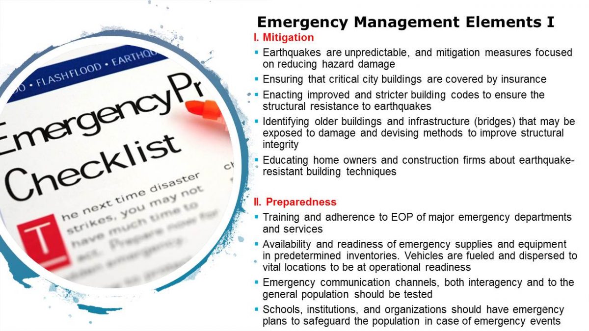 Emergency Management Elements 