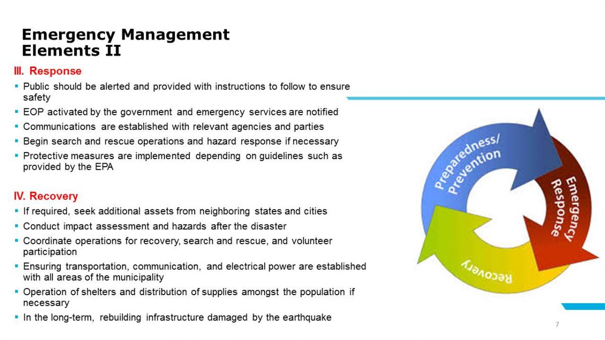 Emergency Management Elements 