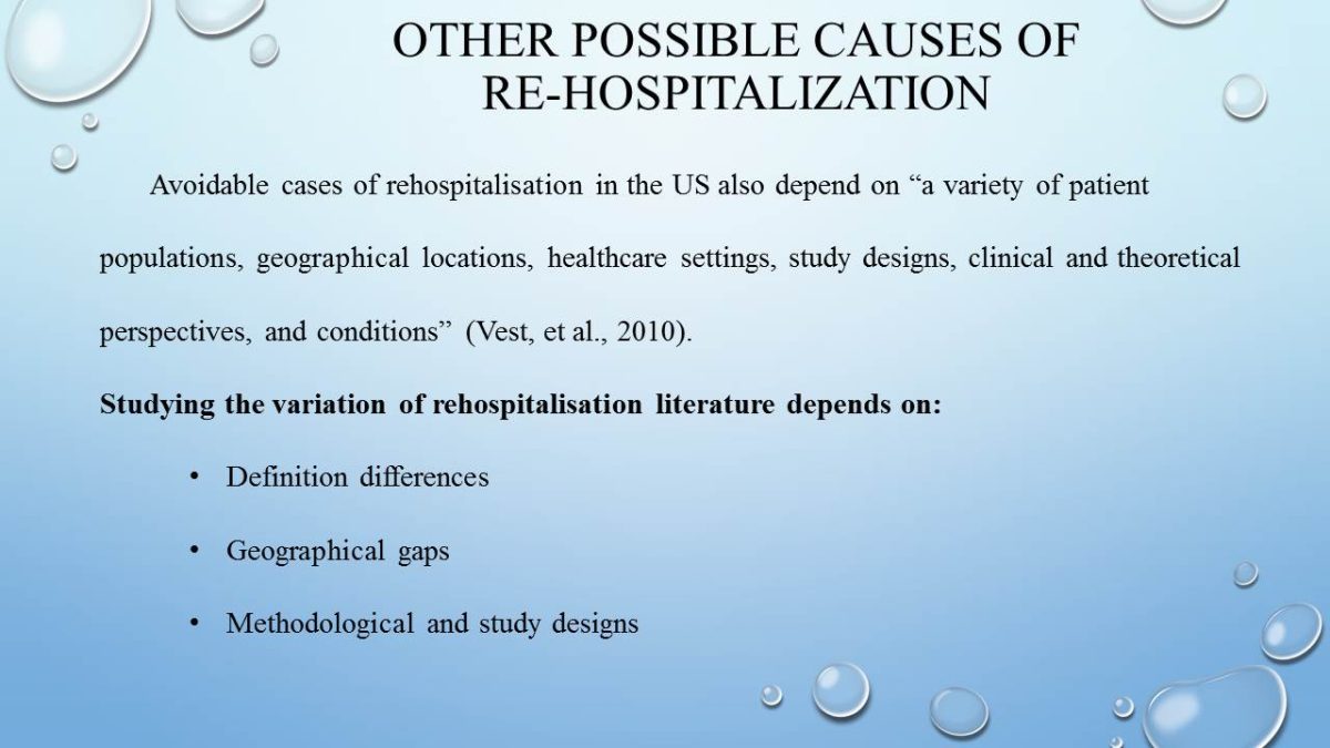 Other Possible Causes of Re-Hospitalization