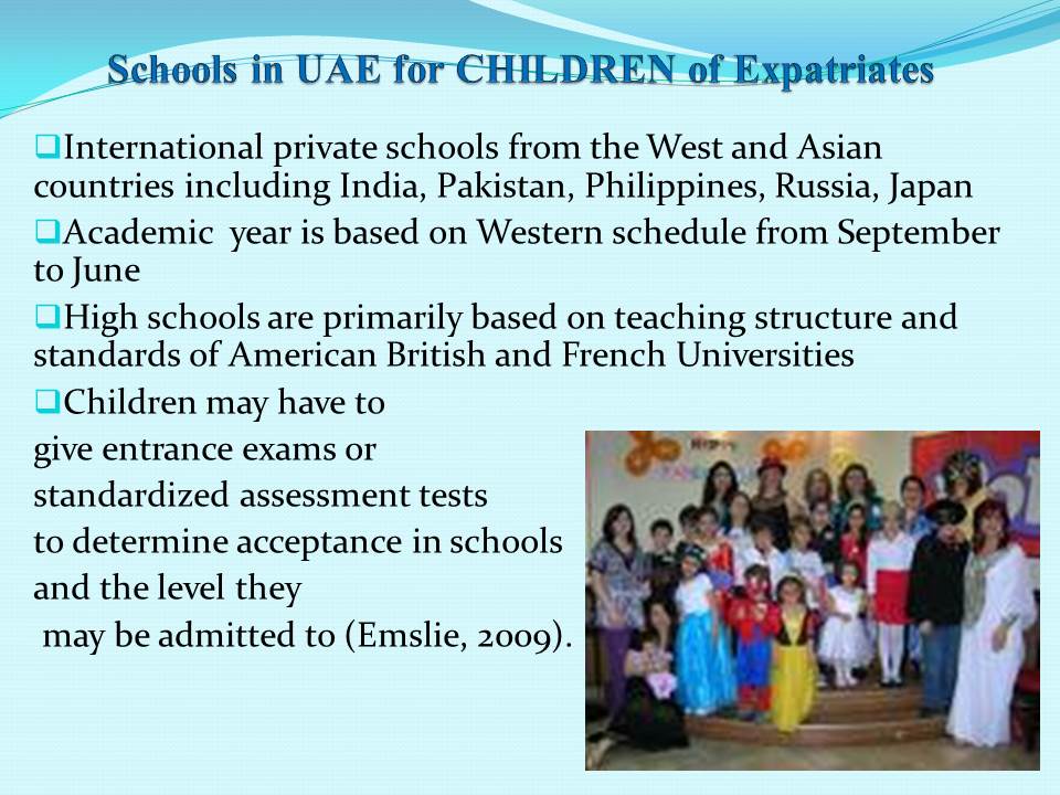 Schools in UAE for Children of Expatriates