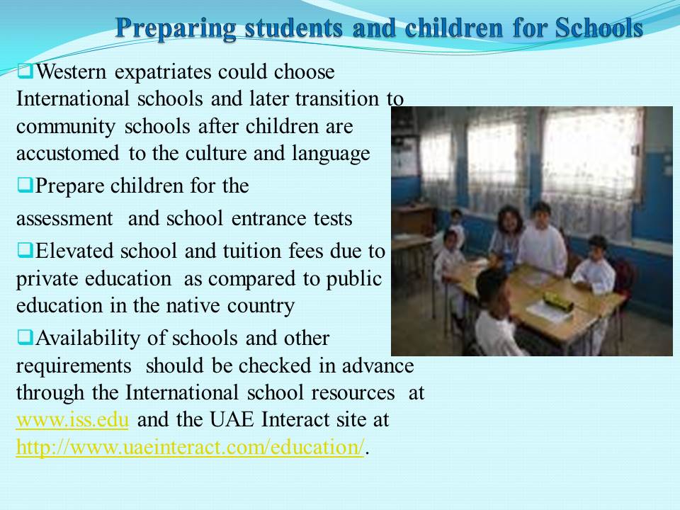 Preparing students and children for Schools