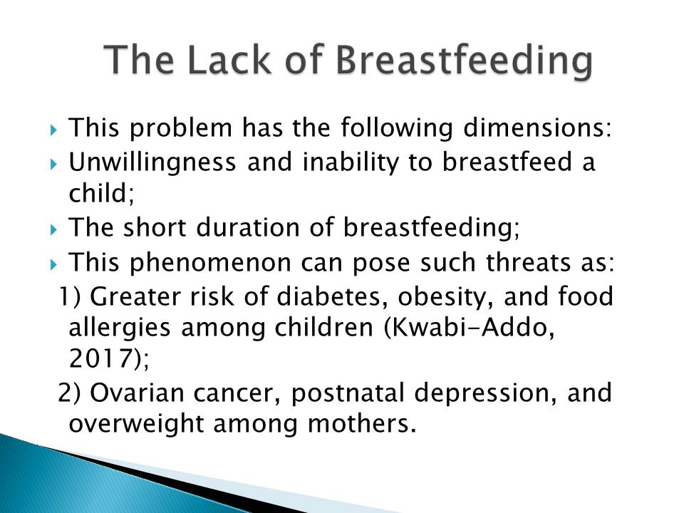 The Lack of Breastfeeding