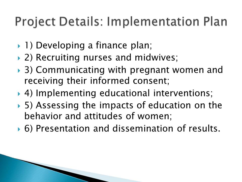 Project Details: Implementation Plan