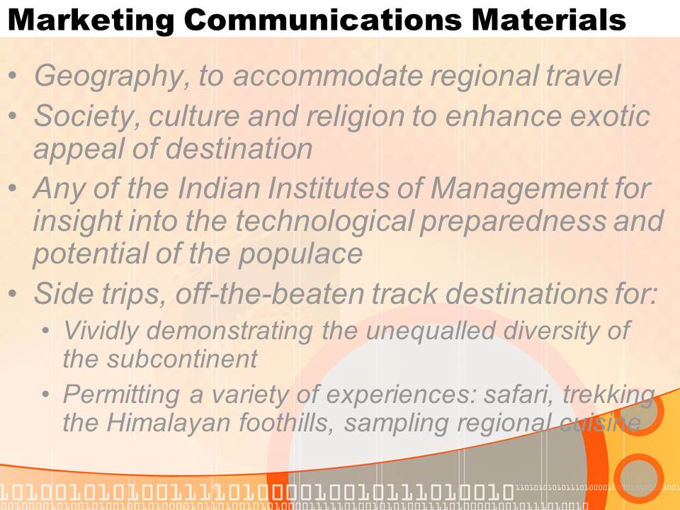 Marketing Communications Materials