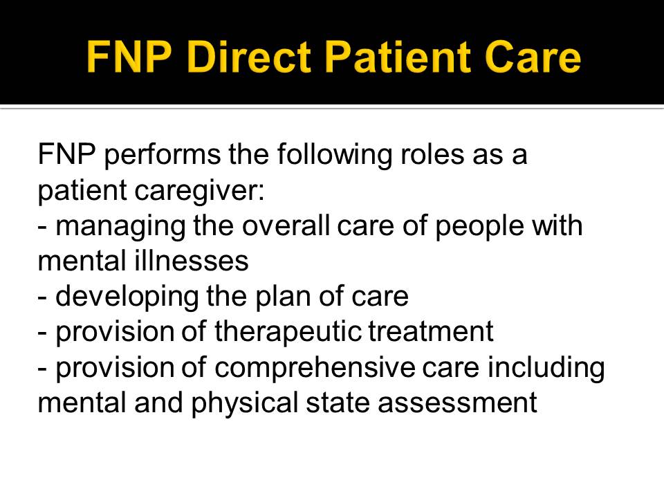 FNP Direct Patient Care